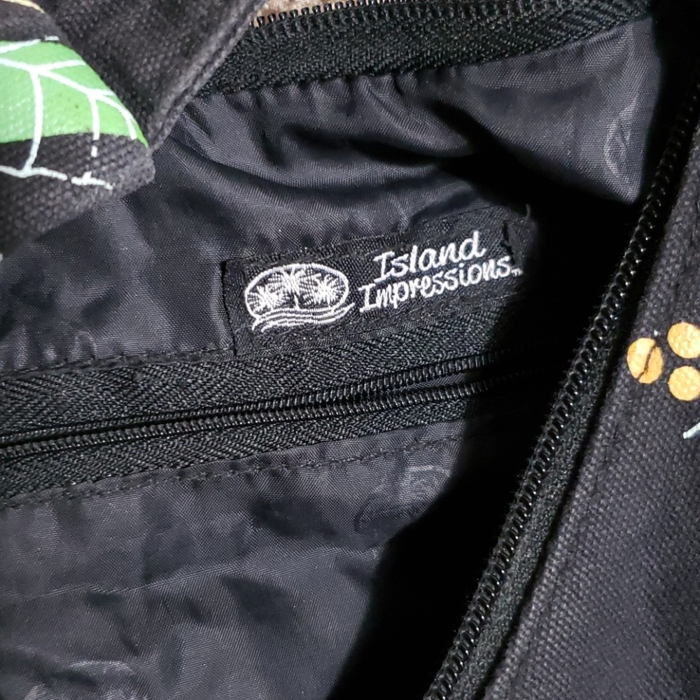 Black Yellow Flowered Multi Colored Shoulder Sac - image 3